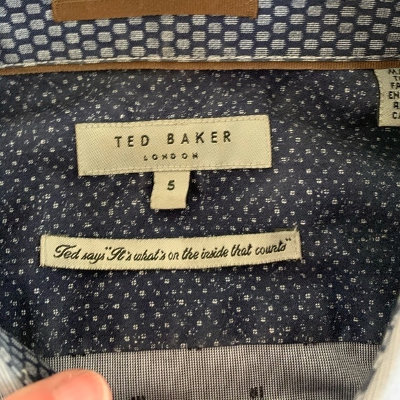 NWOT Men’s Ted Baker Long Sleeved Button Down! - Picture 2 of 8